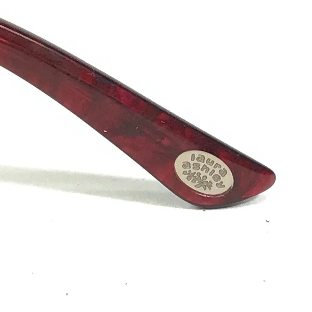 Laura Ashley Eyeglasses Frames BETH C3-BROWN Red Rectangular Cat Eye 50-20-135